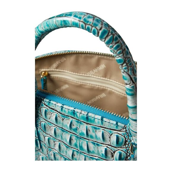 Brahmin Large Duxbury Leather Satchel – Mineral Blue - Picture 3 of 7